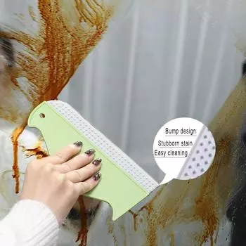 1 шт. силиконовые инструменты для чистки окон, автомобильных стекол, умывальник для ванной, зеркала, ракель, кухонная столешница, протирка для воды HMM зелёный