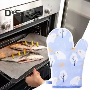 1 шт., силиконовые перчатки премиум-класса для духовки, теплозащитные мягкие противоскользящие силиконовые перчатки, кухонные принадлежности Right Hand синий