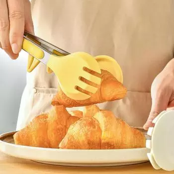 1 шт. силиконовые щипцы для еды из нержавеющей стали щипцы для еды на открытом воздухе зажимы для барбекю для кемпинга кухонные щипцы для выпечки стейка