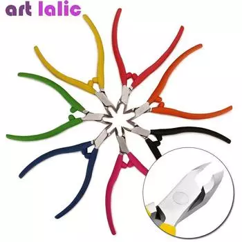 1 шт., силиконовые щипцы для стрижки кутикулы из нержавеющей стали, машинка для стрижки ногтей, маникюра, педикюра, триммер, ножницы, инструменты для красоты ногтей