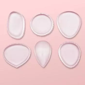 1 шт., силиконовые спонжи для макияжа, пуховки для лица, косметика для маскировки, аксессуары для пуховки, силиконовая губка для макияжа