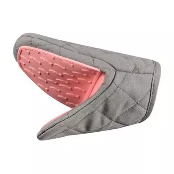 1 шт. Силиконовые утепленные перчатки Хлопковые прихватки Термостойкие перчатки для духовки Кухонный помощник для выпечки и гриля