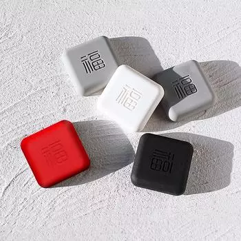 1 шт. Силиконовый дверной ограничитель, ручка, бампер, самоклеящаяся бесшумная противоударная защитная накладка, квадратный настенный протектор белый