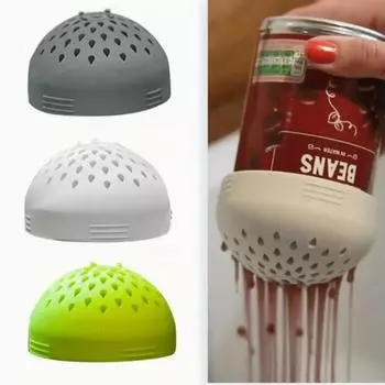 1 шт. силиконовый фильтр для банок многофункциональный дуршлаг, пищевая сетка для банок, аксессуары для домашней кухни 1 pc белый