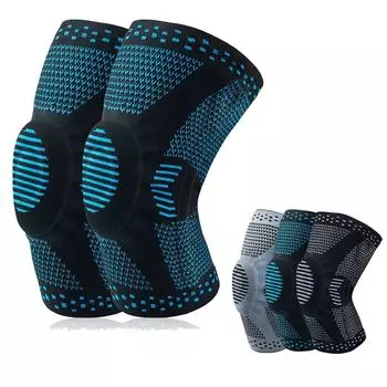 1 шт., силиконовый наколенник, защита для мужчин и женщин, спортивная безопасность, Mtb, волейбол, баскетбол, компрессионные наколенники, защита
