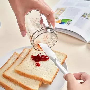 1 шт. силиконовый распределитель джема - антипригарный, термостойкий инструмент для выпечки масла и сыра - кухонный гаджет для пищевого класса 1PC жёлтый