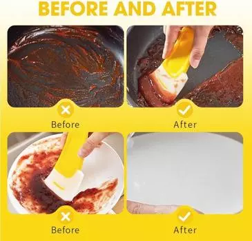 1 шт. силиконовый шпатель для чистки кухни скребок для мытья тортов скребки для выпечки кондитерские приспособления грязные кастрюли кастрюли посуда чистящие инструменты 1pcs