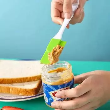 1 шт. силиконовый скребок для выпечки, антипригарный скребок для торта, крема, масла, жаропрочный кухонный инструмент для выпечки кондитерских изделий розовый