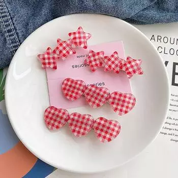 1 шт., симпатичная 3D-заколка для волос в виде звезды для девочек, сладкая заколка для волос Kawaii, заколки для волос, милые детские аксессуары для волос A2