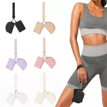 1 шт. Симпатичная компактная удобная сумка на запястье кошелек для монет портативная спортивная на открытом воздухе съемная молния