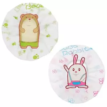 1 шт., симпатичная мультяшная банная шапочка, утолщенная водонепроницаемая и масляная шапочка для душа, аксессуары для ванной комнаты, принадлежности для спа-салона