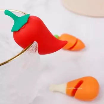 1 шт. Симпатичная силиконовая крышка для кастрюли, стойкая к проливанию, термостойкие заглушки, препятствующие переливу, держатель для крышки кастрюли, креативные кухонные инструменты