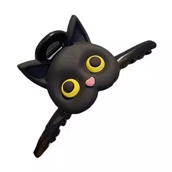 1 шт., симпатичная заколка в форме когтей кошки, мультяшные аксессуары для волос, модная пластиковая заколка для волос, подарок для девочек чёрный