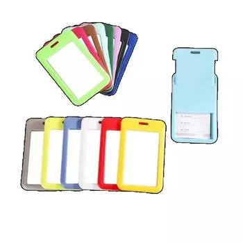 1 шт. Simplicity Worker ID Card Holder Fashion Solid Color Employee ID Card Cover Case Transparent Kpop Photocard Protector