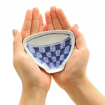 1 шт. Сине-белая столовая посуда, керамические чашки, японские блюда для закусок из соевого соуса и уксуса, 5 стилей