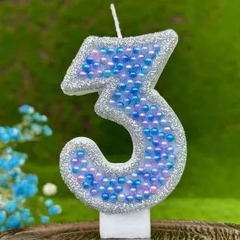 1 шт. Синие блестящие свечи с цифрами 0-9 на день рождения, украшения для торта, день рождения, свадьба, день рождения, цифровые торты, десерт, декоративная свеча