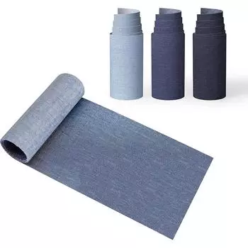 1 шт., синие джинсовые джинсовые нашивки, утюг на джинсовой одежде, украшение для ремонта дырок, 51*8 см синий