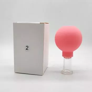 1 шт., синие розовые банки для вакуумных банок, ПВХ-головка, стеклянная всасывающая баночка для массажа тела, семейная меридианная акупунктура, китайская медицинская терапия as the picture