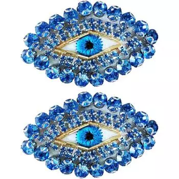 1 шт. синий блестящий кристалл со стразами Египетский патч для ремонта сглаза