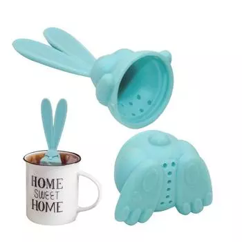 1 шт. ситечко для чая Angry Tea Steeer с 2 большими ушками, термостойкий силиконовый чайник, многоцветный, для заваривания рассыпного чая