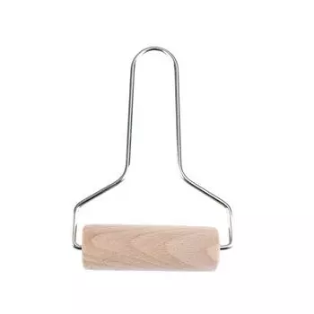 1 шт., скалка для лепки из дерева и глины, инструмент для моделирования, ручка из нержавеющей стали