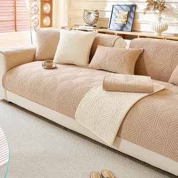 1 шт. Скандинавская геометрия Чехлы на коврик для дивана Нескользящие Мягкие Плюшевые Накидки на сиденье дивана Домашние животные Дети Подушка на сиденье дивана Полотенце для гостиной A 70x70cm 1pc