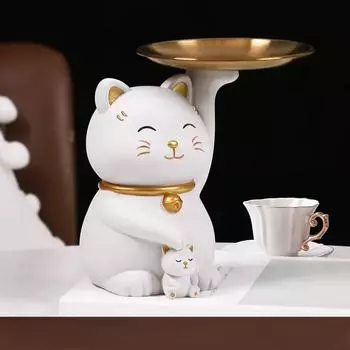 1 шт., скандинавская смоляная скульптура для кошачьего лотка, домашняя гостиная, спальня, мини-скульптура, украшение