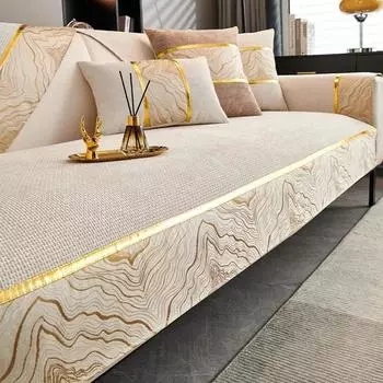 1 шт., скандинавский коврик для дивана из шенилла, нескользящий, для детей, домашних животных, чехол для дивана, всесезонный, универсальный, полотенце для дивана, для гостиной, дома 1pc 30x50 pillowcase
