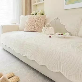 1 шт., скандинавский утолщенный чехол для дивана, цветочный жаккардовый плюшевый чехол для дивана в гостиной, нескользящий чехол для дивана в форме буквы L, домашнее полотенце 70x70 A