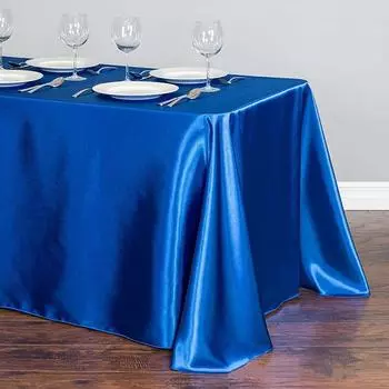 1 шт. скатерть на день рождения, прямоугольная накладка, атласная скатерть, праздничная свадебная вечеринка фиолетовый