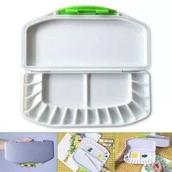 1 шт складная акварельная палитра герметичная герметичная художественная поставка для акриловой живописи масляная краска белый