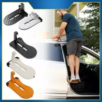 1 шт. складная багажная полка на крышу, защелка для дверной ступеньки, молоток для дробления стекла, подходит для большинства автомобилей, внедорожников и грузовиков чёрный