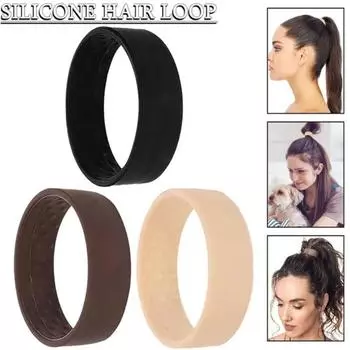 1 шт., складная повязка с пони, широкая резинка для волос с пони, темная силиконовая резинка для волос, повязка на голову
