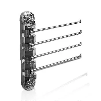 1 шт. Складная присоска для полотенец, не пробивающая вращающаяся многополюсная стойка для хранения, многофункциональная стойка для полотенец в ванной комнате и туалете