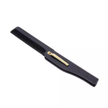 1 шт. Складная расческа для волос, карманный зажим, расческа для усов, бороды, инструмент для укладки волос