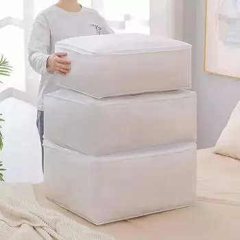 1 шт.-складная сумка для хранения одеял PEVA, водонепроницаемый и пыленепроницаемый органайзер для хранения одеял для домашней одежды