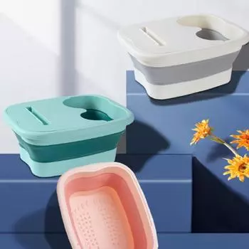 1 шт. Складное ведро для ванны для ног, инструмент для ванны для ног, ванна для замачивания ног, большая ванна для замачивания ног, переносная утолщенная ванна для ног.