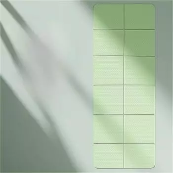 1 шт. Складной нескользящий коврик для йоги - портативный, идеально подходит для коррекции фигуры, йоги и пилатеса - надежное сцепление, идеально подходит для дома и путешествий зелёный