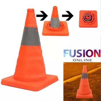 1 шт. складной складной светильник для дорожного движения, многоцелевой всплывающий светоотражающий защитный конус белый