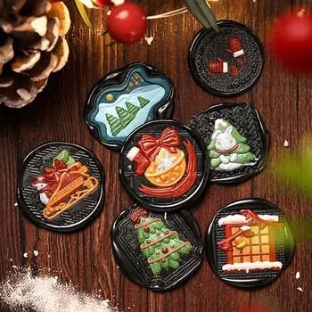 1 шт. винтажный праздничный подарок рождественский скрапбукинг ремесло латунь DIY украшение восковая печать штамп пригласительные конверты с гравировкой