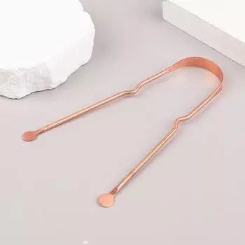 1 шт. Скребок для языка из чистой меди, медный очиститель для языка, портативные скребки для языка, инструменты для гигиены полости рта ONE SIZE