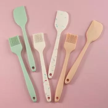 1 шт. скребок, щетка, пищевой, легко сломанный силиконовый миксер для масла для выпечки тортов, для столовой 1 разноцветный