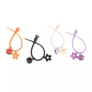 1 шт., сладкий брелок в виде головы медведя конфетного цвета, силиконовый цветочный брелок для девочек, подвеска на сумку, автомобильный брелок для ключей, украшение на рюкзак as the picture