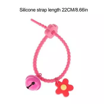 1 шт. сладкий конфетный цветной брелок с колокольчиком, силиконовый цветочный брелок для девочек, подвеска на сумку, автомобильный брелок для ключей, украшение на рюкзак as the picture