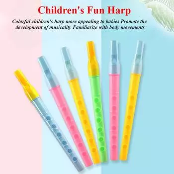 1 шт. Случайная детская свежая красочная флейта с 6 отверстиями, мини-флейта, креативные музыкальные инструменты, выдувные музыкальные игрушки, подарки