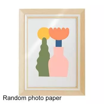 1 шт. случайная фотобумага студийное украшение под дерево мультяшный реквизит для фотосъемки современная простота фоторамка прямоугольник 10in жёлтый