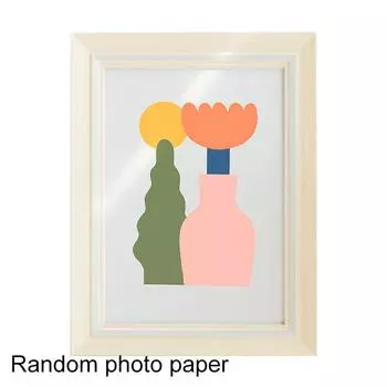 1 шт. случайная фотобумага студийное украшение под дерево мультяшный реквизит для фотосъемки современная простота фоторамка прямоугольник 10in белый