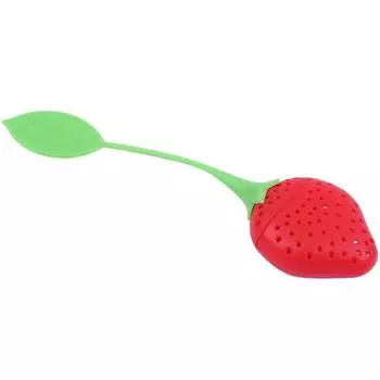 1 шт. Случайный цвет Клубничный силиконовый чайный инфузор Чайный фильтр Аксессуары для чайного набора Принадлежности для питья