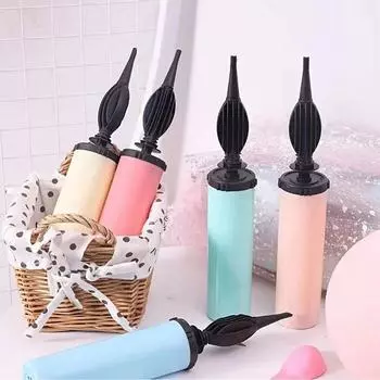 1 шт. случайный насос для воздушных шаров, ручной насос, портативный, полезный, аксессуары для воздушных шаров для свадьбы, дня рождения, вечеринки, декора 1pc