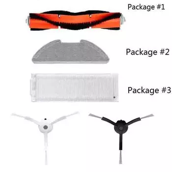 1 шт. сменные фильтры для Mijia Mop 2 Lite/2 Pro, детали для пылесоса, аксессуары, боковые щетки для Mijia MJSTL/MJST1S/MJST1SHW Side Brush-Black